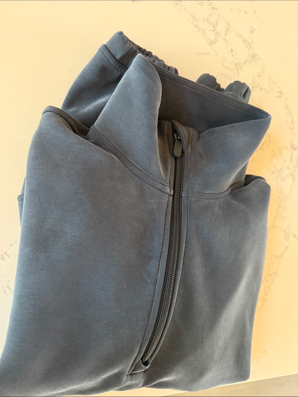 Lululemon Brushed SoftStream Half Zip Pullover Color Black Womens size 6